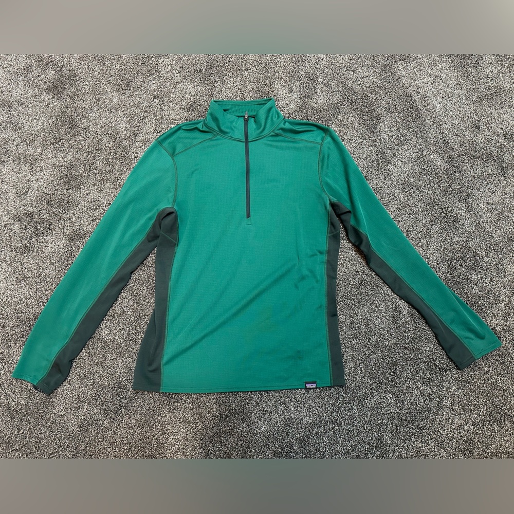 Patagonia Men's Capilene Midweight Zip-Neck, Green Size Small